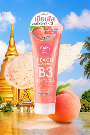 Скраб для тела от пигментации с витамином В3 "Персиковый смузи" Cathy Doll 320мл (Таиланд) kkEkIudOi7lXmA5zhG3rv1