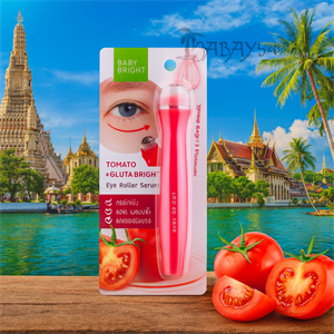 Сыворотка роллер-массажер Томат от темных кругов BabyBright 15гр (Таиланд) 00-00029477