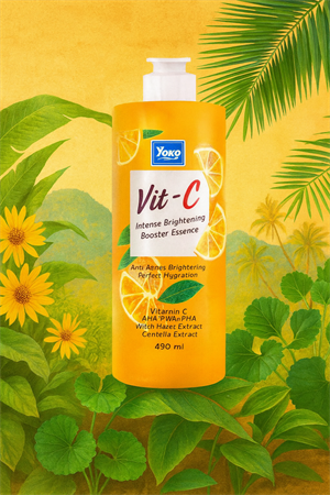 Эссенция увлажняющая и осветляющая с вит С и центеллой для тела и лица YOKO 490 мл (Таиланд) 235849463
