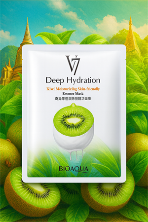 !!АКЦИЯ Маска-салфетка для лица с экстрактом Киви 30гр BIOAQUA (Китай) 00-00031517