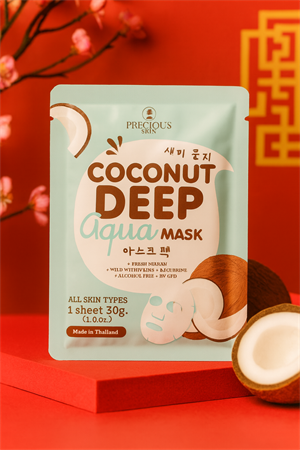 Маска для лица тканевая с Кокосом PRECIOUS 30гр (Таиланд) 00-00032228