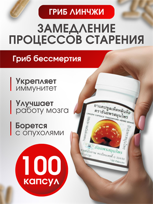 Травяной концентрат Линчжи (Рейши) THANYAPORN 100шт (Таиланд) 00-00025756