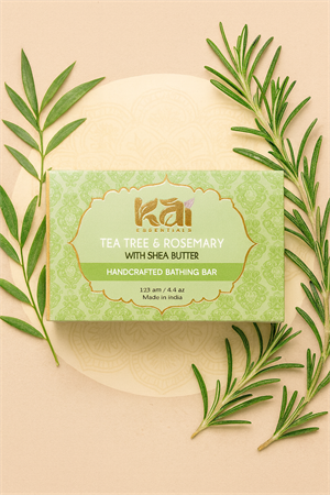 Мыло Чайное дерево и Розмарин, масло Ши 125 гр. KAI ESSENTIALS (Индия) yn740yAFhaAA0oh8f5DBD2