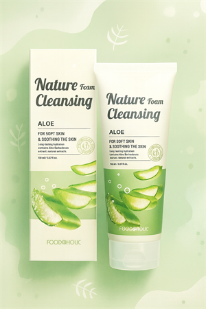 Увлажняющая пенка для умывания с экстрактом Алоэ FOODAHOLIC 150 мл. (Корея) M8r5Hp5shZ8otvaJAZUOP2