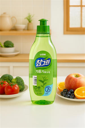Средство для мытья посуды, фруктов, овощей Лимон и Зеленый чай 300мл LION (Корея) TmadzR1QiYbIHRJF5-EDi0