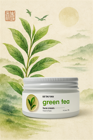 Крем для лица увлажняющий Green Tea Tai Yan, 50 г (Китай) NY-TcQR8iy5MbU8ZKbd5T1