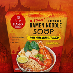 Лапша б/п рамен из коричневого риса "Том Ям" Happy Noodle, 70гр. (Таиланд) 00-00032786