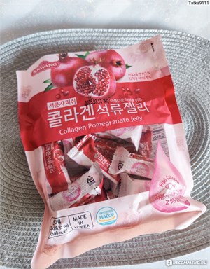RODZINA. Желейные конфеты со вкусом граната с экстрактом коллагена, POMEGRANATE COLLAGEN JELLY, 25г*25шт (625г) gNeUd152hFswJYESYP92r3