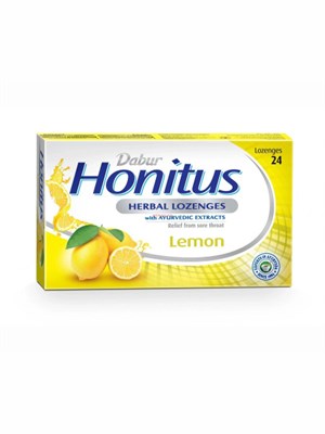 Растительные пастилки Лимон Dabur Honitus 24шт (Индия) dYMaXzhhjeIINo-9-7E200