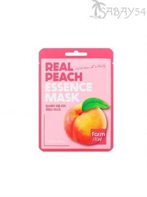 Тканевая маска для лица с экстрактом ПЕРСИКА 23мл Farm stay (Корея) - фото 6632