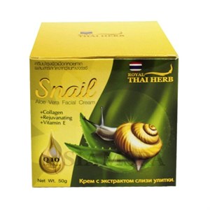 Крем с экстрактом слизи улитки и алое вера 50 мл Thai Herb - фото 6911