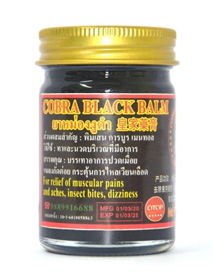 Тайский черный бальзам 200гр, Cobra (воспаление суставов, укреп костей) Thai Herb (Таиланд) - фото 7329