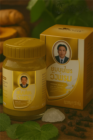 Бальзам тайский ВАНГПРОМ Золотой согревающий 50гр (Таиланд) 00-00026460