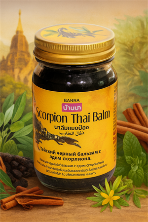 Тайский черный бальзам с ядом Скорпиона BANNA 200гр 00-00026803