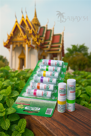 Ингалятор-нюхалка 2-в-1 Натуральные масла Грин Херб 2мл зеленый (Таиланд) 00-00024720