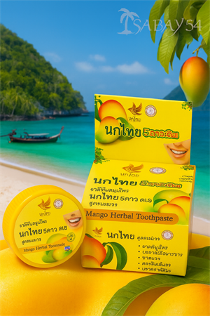 Концентрированная отбеливающая зубная паста с Манго от 5STAR Nokthai 25гр 00-00025340 - фото 9904