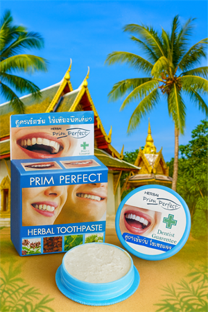 Концентрированная отбеливающая зубная паста с Травами Prim Perfect 25гр (Таиланд) 00-00030264