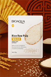 !!АКЦИЯ Маска-салфетка для лица увлажняющая с экстрактом Риса 25гр BIOAQUA (Китай) 00-00031535