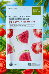 !!АКЦИЯ Маска тканевая для лица Арбуз и Томат Baby Bright 20гр (Таиланд) 00-00031805