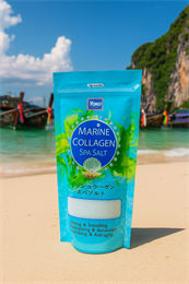 Сухой соляной скраб для тела «YOKO» 300г молоко+морской коллаген (Таиланд) 00-00024883