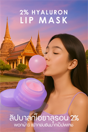 Маска для губ с 2% Гиалуроной кислотой, питание и увлажнение Bubble Gum Cathy Doll 4,5гр (Таиланд) 00-00032234