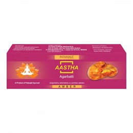 Благовоние АМБРА (масальные) PATANJALI Aastha Premium 20 шт 75гр (Индия) 00-00032892