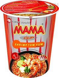 Лапша б/приготовления со вкусом Том Ям, Лайм, Креветка в стакане 70гр от МАМА 00-00028227
