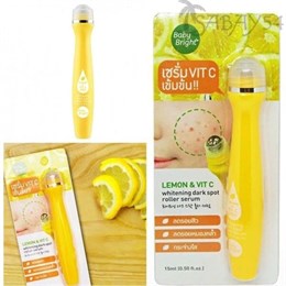 !!АКЦИЯ Осветляющая сыворотка-роллер Lemon Vit C против пигментных пятен Baby Bright 15мл (Таиланд) 00-00026199