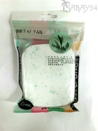 !!АКЦИЯ Спонж для лица для глубокого очищения Tea&Silk 11-03 (Китай) 00-00029435