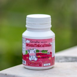 Детский кальций + витамин D в жевательных конфетах с клубничным вкусом 100шт (Таиланд)