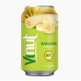 Напиток VINUT сокосодерж Банан ж/б 330 мл, Вьетнам