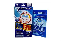 Пластырь детский ночной, для снижения температуры Koolfever 6шт синий (Таиланд)