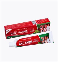 Аюрведа Зубная паста ДАНТ КАРМА красная 100гр DAY2DAY Toothpaste (Индия) 235849029