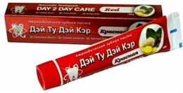 Аюрведа Зубная паста КРАСНАЯ 100гр DAY2DAY Toothpaste (Индия) 235849028