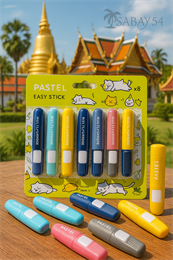Ингалятор-нюхалка с эфирными маслами Pastel в ассортименте 1,5 мл. (Таиланд) 00-00032495